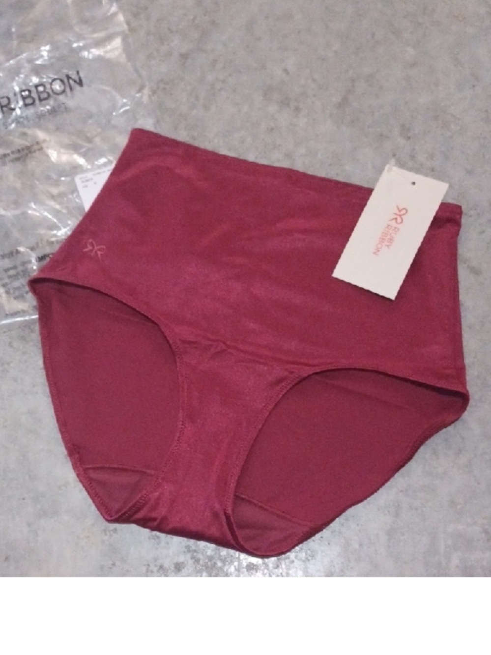 NWT Ruby Ribbon High -Waist shaping panty in Wine
